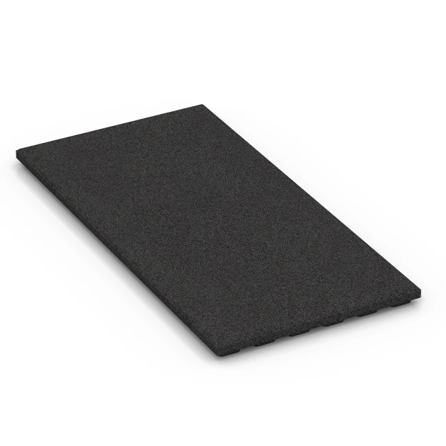 Tappeto in gomma per box cavalli Comfort von WARCO im Farbdesign Antracite mit den Abmessungen 100 x 50 x 4 cm | 0,50 m². Produktfoto von Artikel 6385 in der Aufsicht von schräg vorne.