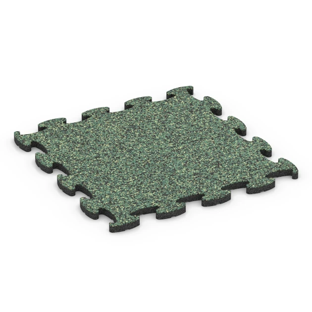 Spielmatte von WARCO im Farbdesign Englischer Rasen mit den Abmessungen 46 x 46 x 1,8 cm. Produktfoto von Artikel 6753 in der Aufsicht von schräg vorne.
