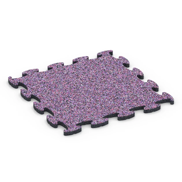 Pavimentazione antitrauma von WARCO im Farbdesign Lavanda mit den Abmessungen 44,6 x 44,6 x 1,8 cm. Produktfoto von Artikel 6756 in der Aufsicht von schräg vorne.