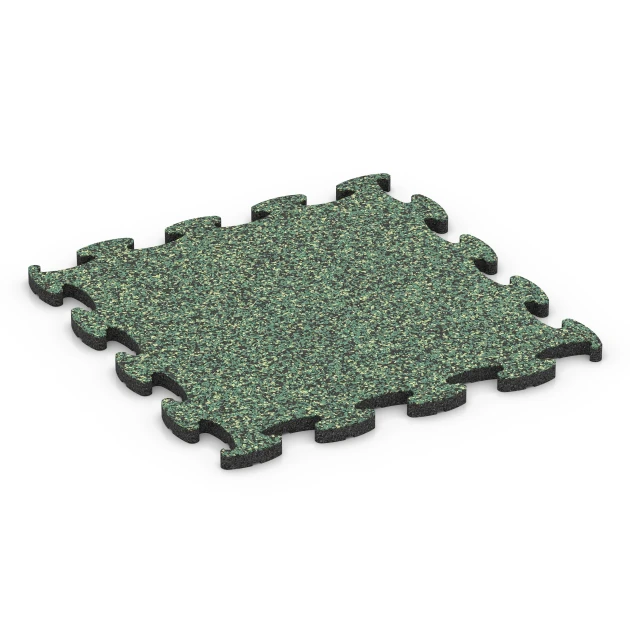 Fitness Max Floor System von WARCO im Farbdesign Prato inglese mit den Abmessungen 46 x 46 x 1,8 cm. Produktfoto von Artikel 6861 in der Aufsicht von schräg vorne.