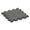 Fallschutz Puzzlematte von WARCO im Farbdesign Dunkelgrauer Granit mit den Abmessungen 46 x 46 × 2,8 cm. Produktfoto von Artikel 6931 in der Aufsicht von schräg vorne.