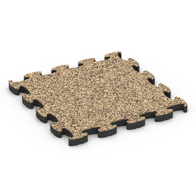 Ballspielplatte von WARCO im Farbdesign Rattan Lounge mit den Abmessungen 46 x 46 × 2,8 cm. Produktfoto von Artikel 6957 in der Aufsicht von schräg vorne.