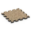 Fitness Max Floor System von WARCO im Farbdesign Rattan mit den Abmessungen 46 x 46 × 2,8 cm. Produktfoto von Artikel 6885 in der Aufsicht von schräg vorne.
