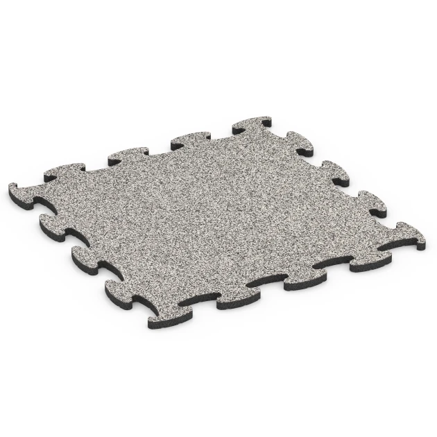 Fitness Active pavimento von WARCO im Farbdesign Granito grigio mit den Abmessungen 98 x 98 x 2,8 cm. Produktfoto von Artikel 6851 in der Aufsicht von schräg vorne.