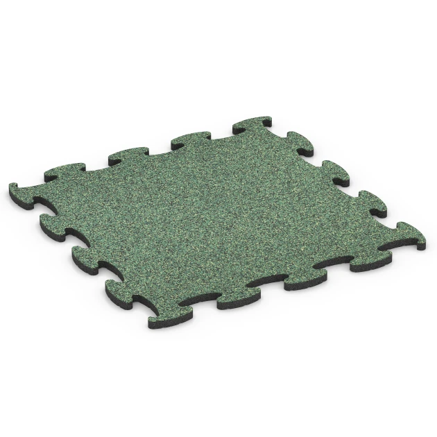 Fitness Active pavimento von WARCO im Farbdesign Prato inglese mit den Abmessungen 98 x 98 x 2,8 cm. Produktfoto von Artikel 6852 in der Aufsicht von schräg vorne.
