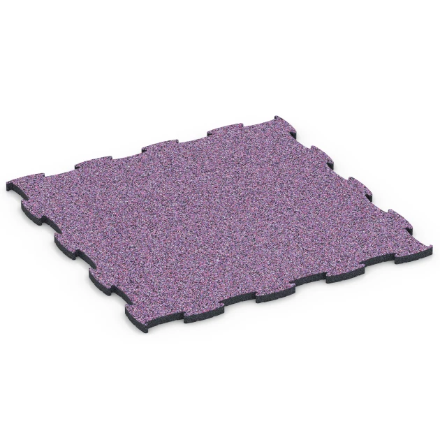 Fitness Active Floor System von WARCO im Farbdesign Lavendel mit den Abmessungen 97,1 x 97,1 x 2,8 cm. Produktfoto von Artikel 6855 in der Aufsicht von schräg vorne.