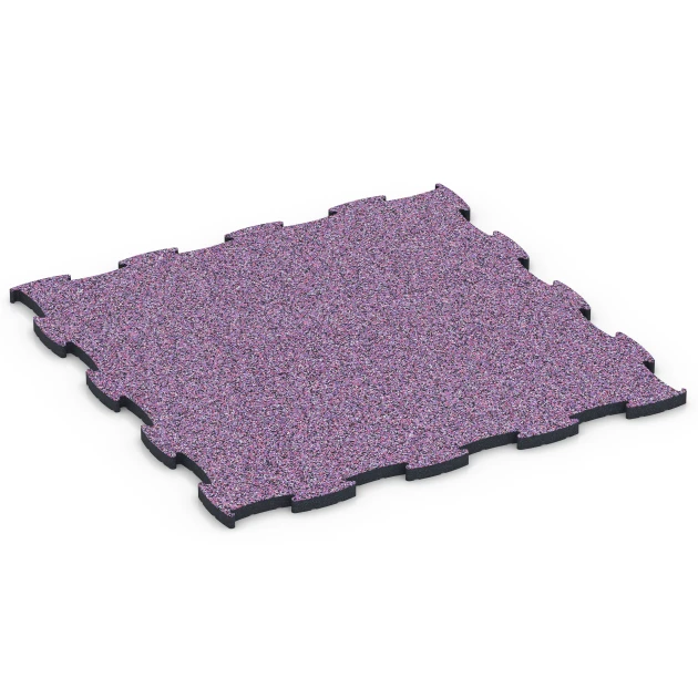 Fitness Max Floor System von WARCO im Farbdesign Lavanda mit den Abmessungen 97,1 x 97,1 x 2,8 cm. Produktfoto von Artikel 6891 in der Aufsicht von schräg vorne.