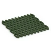 Griglia antitrauma prato von WARCO im Farbdesign Verde erba mit den Abmessungen 100 x 100 x 4 cm. Produktfoto von Artikel 7011 in der Aufsicht von schräg vorne.