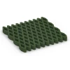 Griglia antitrauma prato von WARCO im Farbdesign Verde erba mit den Abmessungen 100 × 100 × 8 cm. Produktfoto von Artikel 7014 in der Aufsicht von schräg vorne.