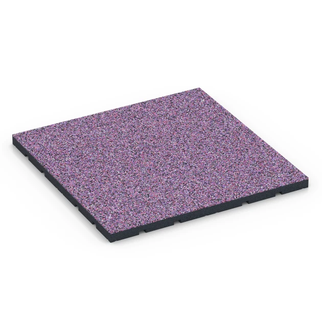 Pavimento per palestra da esterno von WARCO im Farbdesign Lavanda mit den Abmessungen 60 x 60 x 3 cm | 0,36 m². Produktfoto von Artikel 7137 in der Aufsicht von schräg vorne.