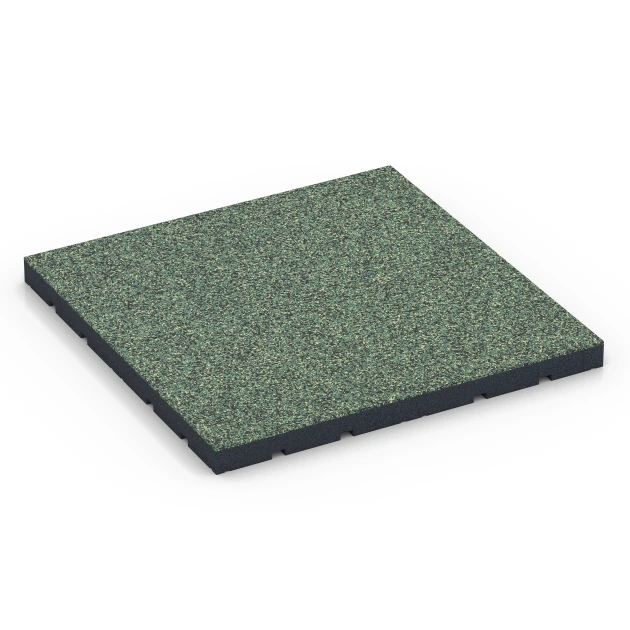 Pavimento per palestra da esterno von WARCO im Farbdesign Prato inglese mit den Abmessungen 60 x 60 x 4 cm | 0,36 m². Produktfoto von Artikel 7143 in der Aufsicht von schräg vorne.