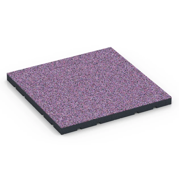 Pavimento per palestra da esterno von WARCO im Farbdesign Lavanda mit den Abmessungen 60 x 60 x 4 cm | 0,36 m². Produktfoto von Artikel 7146 in der Aufsicht von schräg vorne.