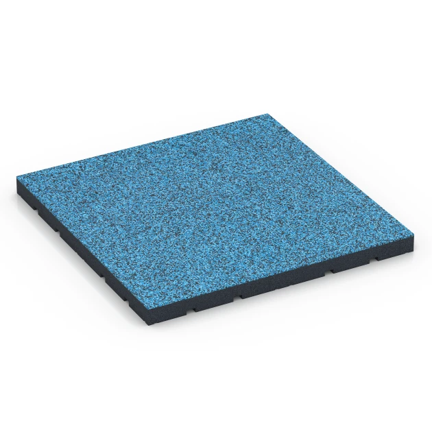 Pavimento per palestra da esterno von WARCO im Farbdesign Atlantico mit den Abmessungen 60 x 60 x 4 cm | 0,36 m². Produktfoto von Artikel 7148 in der Aufsicht von schräg vorne.