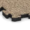 Detailaufnahme der Randausprägung von WARCO-Produkt 2884, Lastra per marciapiede, Format 500 x 500 x 40 mm, Farbe Travertino.