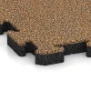 Detailaufnahme der Randausprägung von WARCO-Produkt 2861, Fallschutz-Puzzlematte, Format 50 x 50 x 4 cm | 0,25 m², Farbe Rattan Lounge.