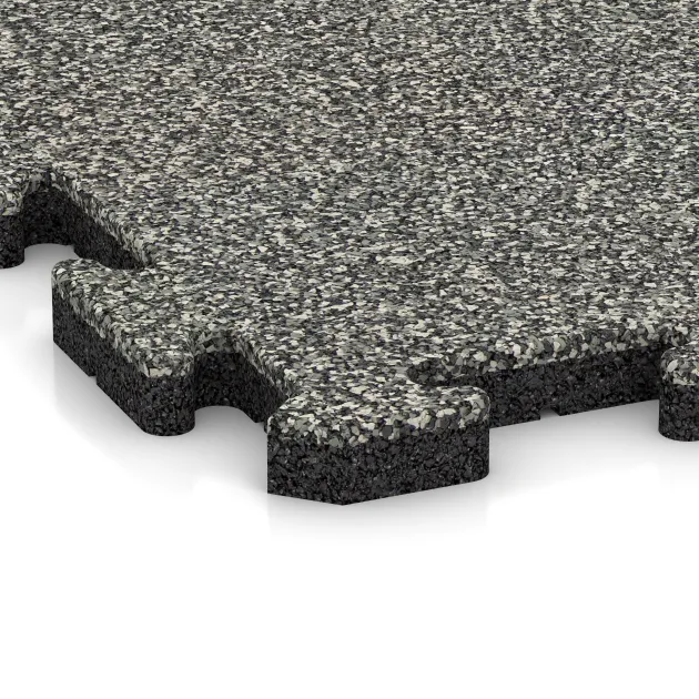 Detailaufnahme der Randausprägung von WARCO-Produkt 2656, Lastra per marciapiede, Format 500 x 500 x 30 mm, Farbe Granito classico.