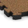 Detailaufnahme der Randausprägung von WARCO-Produkt 3060, Lastra per marciapiede, Format 500 x 500 x 50 mm, Farbe Terracotta.