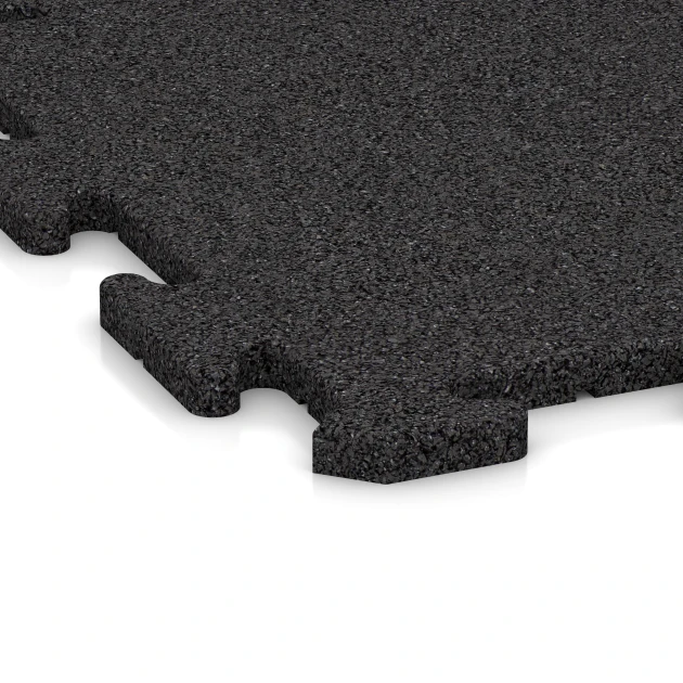 Detailaufnahme der Randausprägung von WARCO-Produkt 6102, Pavimento a incastro Indoor, Format 50 x 50 x 1,8 cm | 0,25 m², Farbe Antracite.