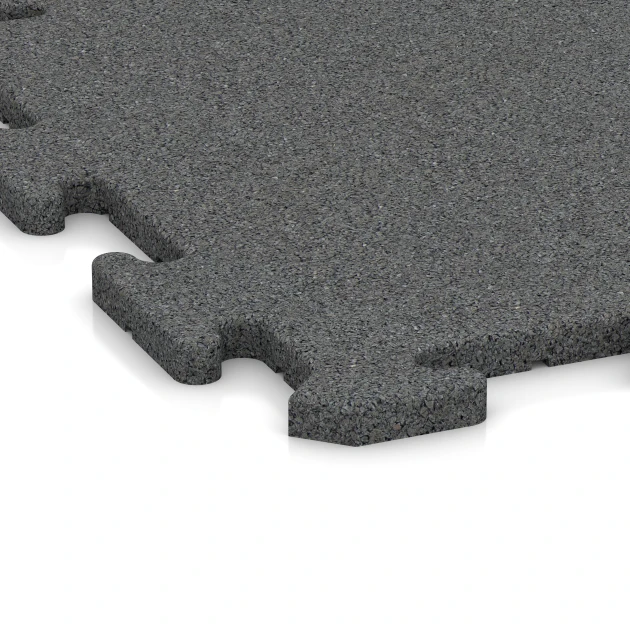 Detailaufnahme der Randausprägung von WARCO-Produkt 5688, Pavimento a incastro Indoor, Format 50 x 50 x 1,8 cm | 0,25 m², Farbe Grigio ardesia.