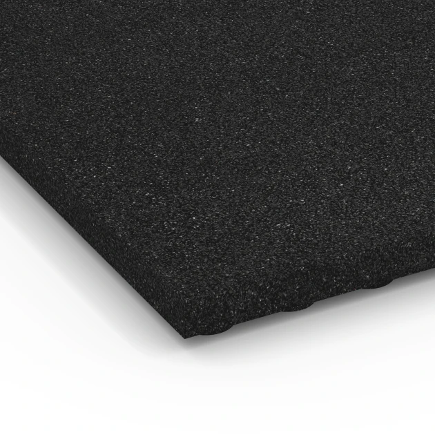 Detailaufnahme der Randausprägung von WARCO-Produkt 6646, Stallplatte, Format 100 x 50 x 4 cm, Farbe Antracite.