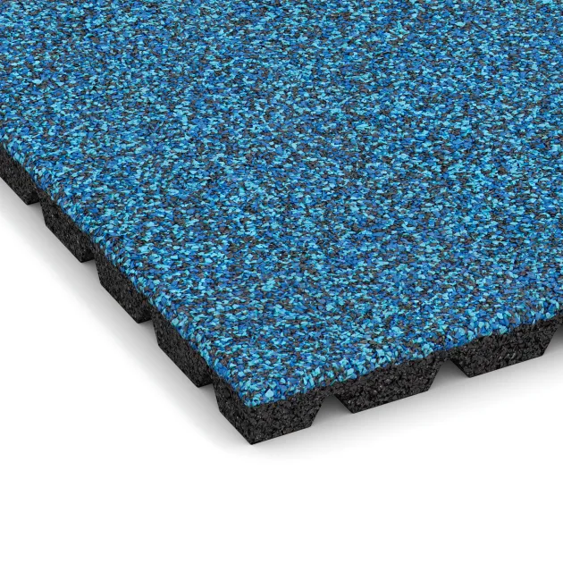 Detailaufnahme der Randausprägung von WARCO-Produkt 5486, Piastrella da terrazza 3 cm, Format 500 x 500 x 30 mm, Farbe Atlantico.