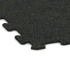 Detailaufnahme der Randausprägung von WARCO-Produkt 1058, Fitnessboden Kompakt, Format 970 x 970 x 8 mm | 0,94 m, Farbe Leicht Grün Gesprenkelt.