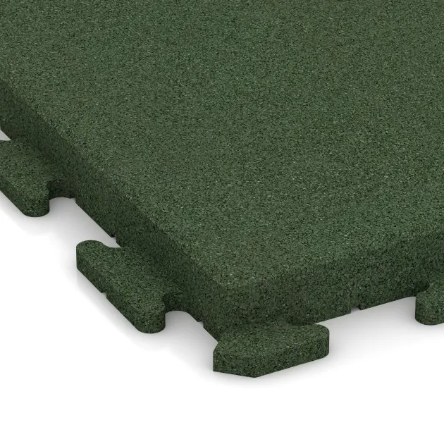 Detailaufnahme der Randausprägung von WARCO-Produkt 1475, Terrassenplatte Classic, Format 500 x 500 x 50 mm, Farbe Grasgrün.