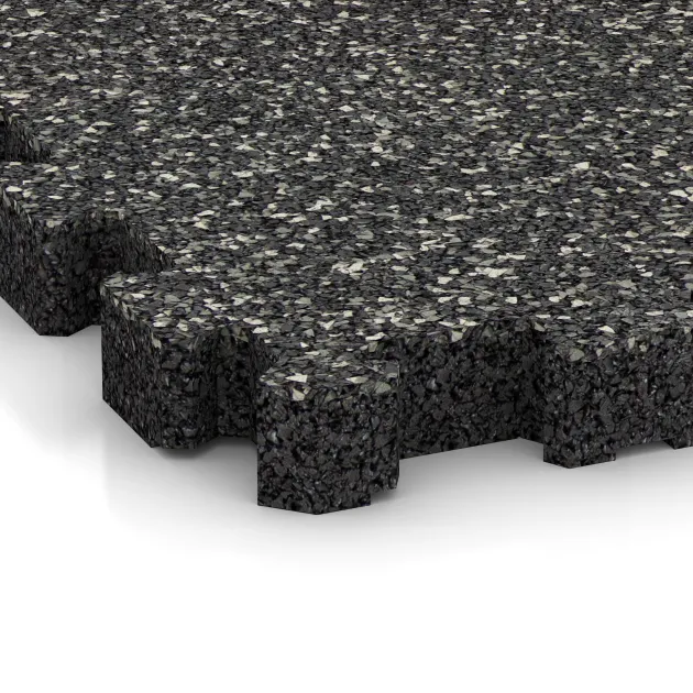 Detailaufnahme der Randausprägung von WARCO-Produkt 6104, Pavimento bordo piscina senza fughe, Format 306 x 306 x 30 mm, Farbe Granito scuro.