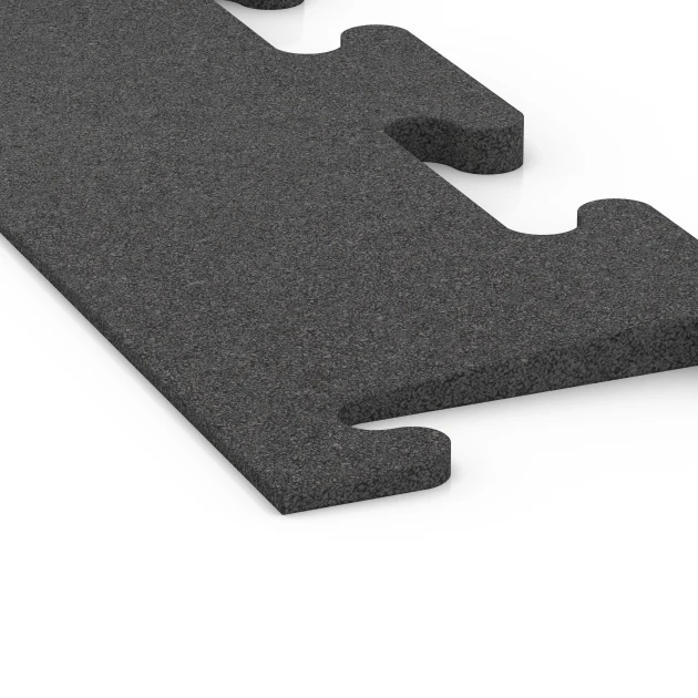 Detailaufnahme der Randausprägung von WARCO-Produkt 6594, Rampa di bordo Fitness Performance Elite, Format 100 × 20 cm | 0,5 < 2 cm, Farbe Antracite.