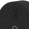 Detailaufnahme der Randausprägung von WARCO-Produkt 6087, Bumper Plate, Format 20 kg | ø 45,4 x 11,38 cm, Farbe Antracite.