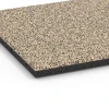 Detailaufnahme der Randausprägung von WARCO-Produkt 6419, Piastrella antitrauma – 90 cm, Format 50 x 50 x 3 cm | 0,25 m², Farbe Travertino.