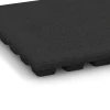Detailaufnahme der Randausprägung von WARCO-Produkt 6135, Fallschutzplatte – 170 cm, Format 50 x 50 x 4,8 cm, Farbe Anthrazit.