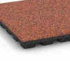 Detailaufnahme der Randausprägung von WARCO-Produkt 6435, Piastrella antitrauma – 160 cm, Format 50 x 50 x 4,8 cm, Farbe Etna.
