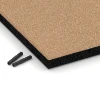 Detailaufnahme der Randausprägung von WARCO-Produkt 6222, Piastrelle antitrauma, Format 50 x 50 x 4 cm, Farbe Beige sabbia.