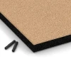 Detailaufnahme der Randausprägung von WARCO-Produkt 6225, Piastrelle antitrauma, Format 50 x 50 x 4,5 cm, Farbe Beige sabbia.