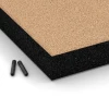 Detailaufnahme der Randausprägung von WARCO-Produkt 6234, Fallschutzplatten, Format 50 x 50 x 8 cm, Farbe Sandbeige.