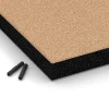 Detailaufnahme der Randausprägung von WARCO-Produkt 6270, Piastrella antitrauma – 180 cm, Format 50 x 50 x 6 cm, Farbe Beige sabbia.