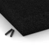 Detailaufnahme der Randausprägung von WARCO-Produkt 6277, Piastrella antitrauma – 300 cm, Format 50 x 50 x 11 cm, Farbe Antracite.