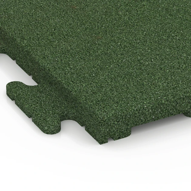 Detailaufnahme der Randausprägung von WARCO-Produkt 6977, Piastrella per pavimento fitness Classic, Format 50 x 50 x 3 cm | 0,25 m², Farbe Verde erba.