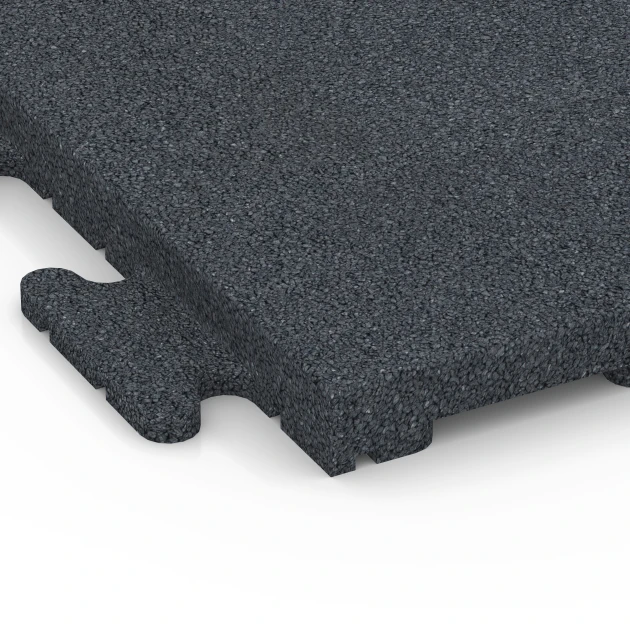Detailaufnahme der Randausprägung von WARCO-Produkt 7055, Terrassenplatte Linea, Format 50 x 50 x 3 cm | 0,25 m², Farbe Schiefergrau.