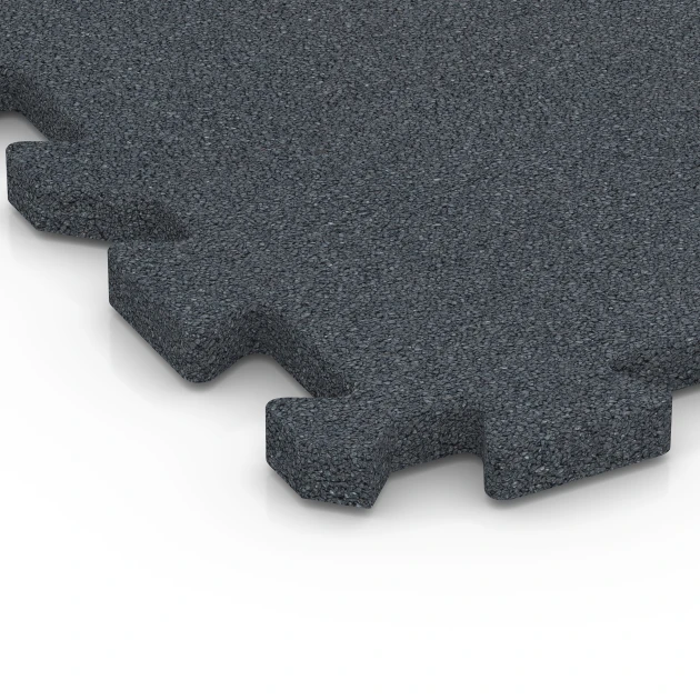 Detailaufnahme der Randausprägung von WARCO-Produkt 6618, Poolunterlage, Format 50 x 50 x 3 cm | 0,25 m², Farbe Schiefergrau.