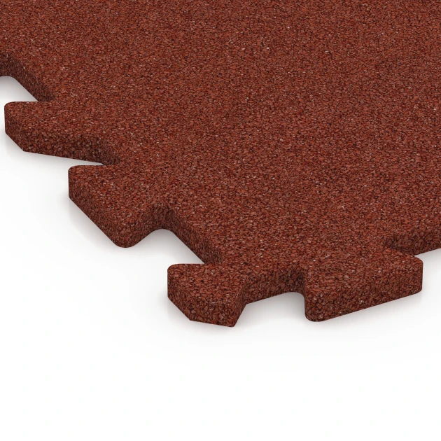 Detailaufnahme der Randausprägung von WARCO-Produkt 6410, Piastrella per balcone, Format 50 x 50 x 2 cm | 0,25 m², Farbe Rosso mattone.