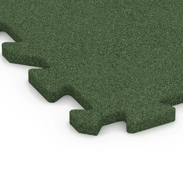 Detailaufnahme der Randausprägung von WARCO-Produkt 6985, Piastrella per palestra, Format 50 x 50 x 2 cm | 0,25 m², Farbe Verde erba.
