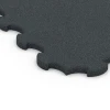 Detailaufnahme der Randausprägung von WARCO-Produkt 6323, Tappeto gommato per palestra, Format 102,5 x 102,5 x 2,5 cm | 1,05 m², Farbe Antracite.
