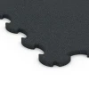 Detailaufnahme der Randausprägung von WARCO-Produkt 7085, Hunde-Bodenschutzmatte, Format 102,5 x 102,5 x 2,2 cm | 1,05 m², Farbe Anthrazit.