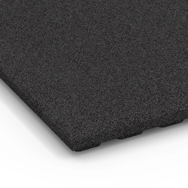 Detailaufnahme der Randausprägung von WARCO-Produkt 6383, Stallmatte Komfort, Format 100 x 100 x 4 cm, Farbe Antracite.