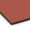 Detailaufnahme der Randausprägung von WARCO-Produkt 6380, Tappeto in gomma per box cavalli, Format 100 x 100 x 3 cm | 1,00 m², Farbe Rosso mattone.