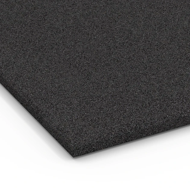 Detailaufnahme der Randausprägung von WARCO-Produkt 6381, Tappeto in gomma per box cavalli, Format 100 x 50 x 3 cm | 0,50 m², Farbe Antracite.