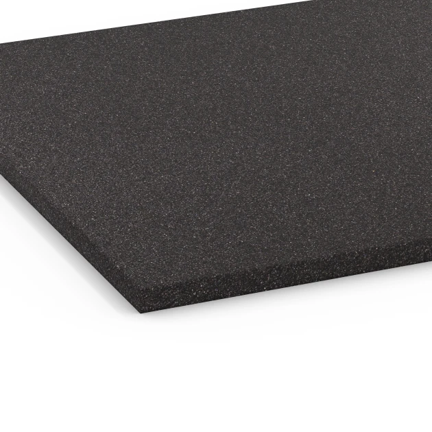 Detailaufnahme der Randausprägung von WARCO-Produkt 6481, Funktionsplatte Kl. 3, Format 52 x 52 x 1,8 cm, Farbe Anthrazit.