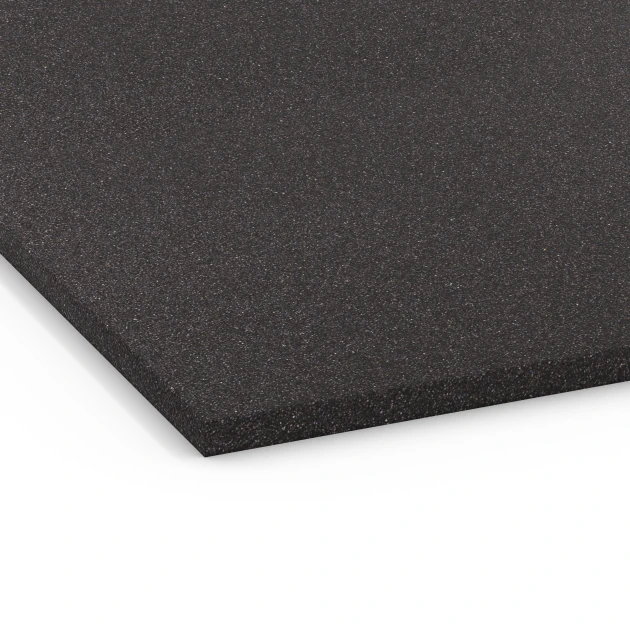 Detailaufnahme der Randausprägung von WARCO-Produkt 6656, Lastra di sottofondo Cl. 3, Format 104 x 104 x 1,8 cm, Farbe Antracite.